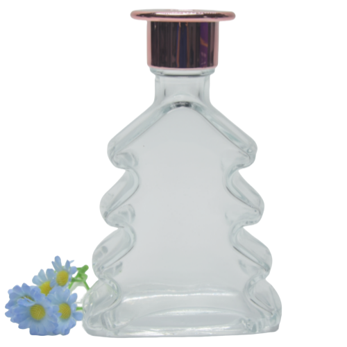 Christmas Tree Shape 200ml 7.04oz Custom Eiffel Tower Transparent Bottle
